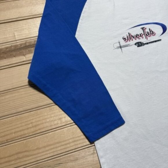 Vintage 90s Y2K Levi’s Silvertab Silver Tab Denim Jean Advertising Shirt Medium - Picture 3 of 9